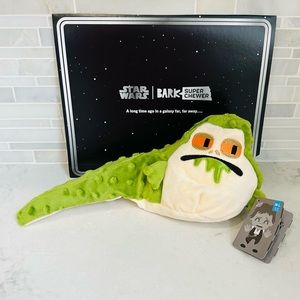 🐾SOLD🐾 NWT RARE Bark Box Star Wars Jabba The Hutt No Barkin' Young Jedi Dog Toy